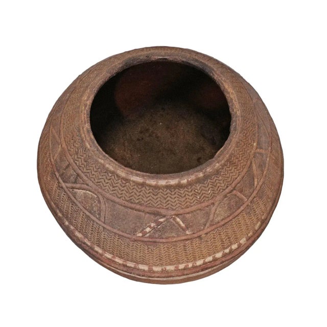Tribal Vintage Bida Water Vessel For Sale - Image 3 of 5