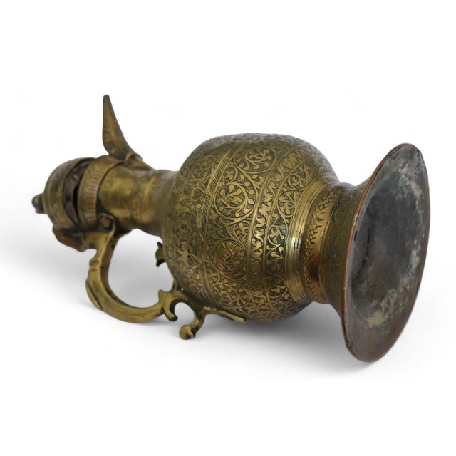 Antique Islamic Teapot in Brass Bukhara, 1900s For Sale - Image 5 of 13
