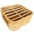 1950s 1950s Restored Stacked Rattan Footrest Ottoman With Cubby Space, Pair For Sale - Image 5 of 6