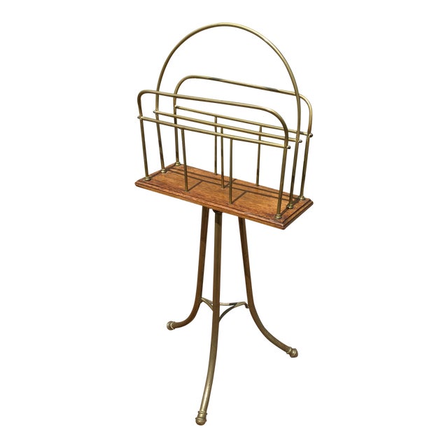 Antique Victorian Revolving Newspaper Stand Chairish