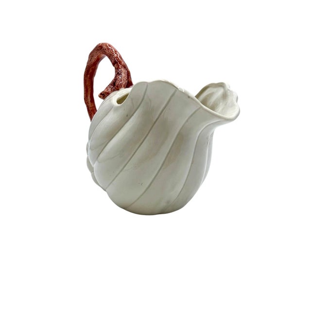 Ceramic 1980s Fitz & Floyd “Oceana” Shell & Coral Pitcher For Sale - Image 7 of 9