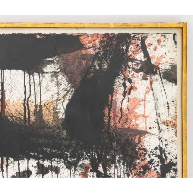 Contemporary Norman Bluhm Lyrical Abstraction Gouache, 1961 For Sale - Image 3 of 6