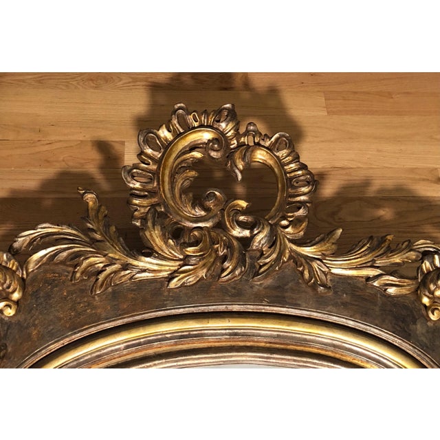 French Large and Impressive Louis XV Mirror For Sale - Image 3 of 6