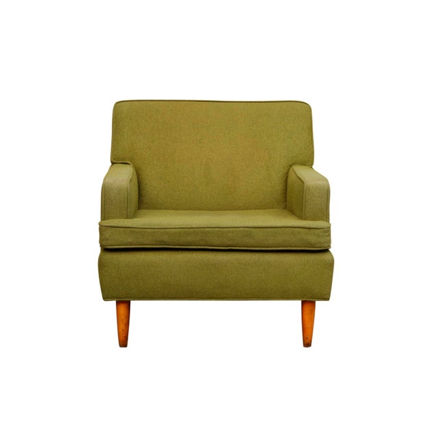 Mid Century Modern Green Armchair Chairish