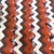 Striking vintage handmade crochet blanket in a classic 1970s ripple chevron pattern, worked in a beautifully warm and...