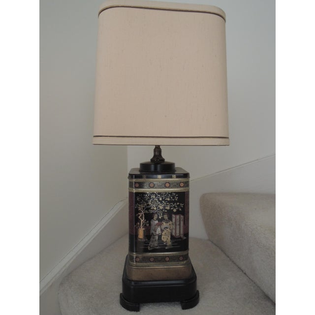 Mid 20th Century Asian Tea Tin Lamp For Sale - Image 13 of 13