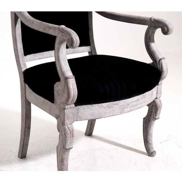 Antique French Charles X Armchairs, Set of 10 For Sale - Image 4 of 9