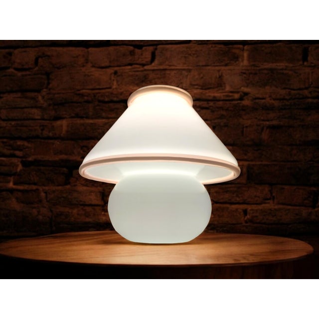 Glass Mushroom Lamp in Murano Glass from Leucos, 1980s For Sale - Image 7 of 7