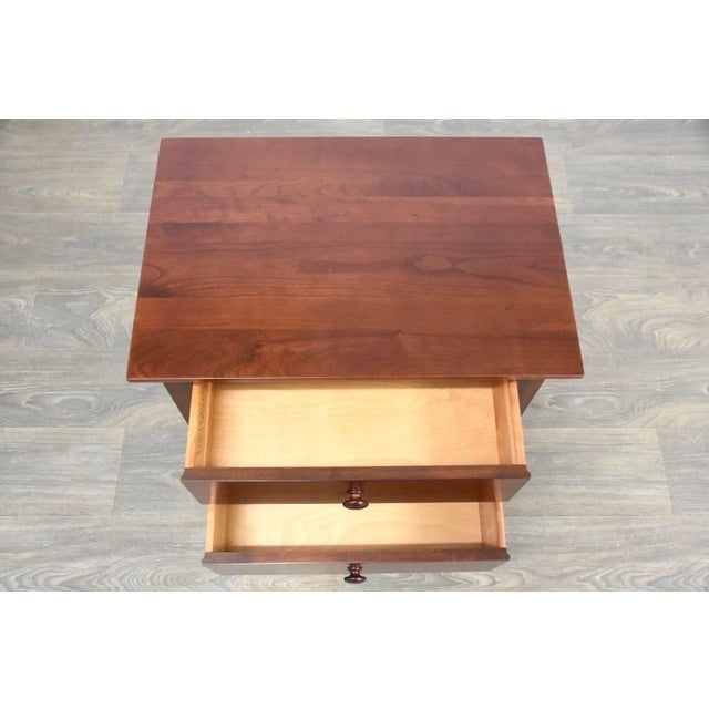 Ethan Allen 1990s Ethan Allen American Impressions Cherry Nightstand For Sale - Image 4 of 8
