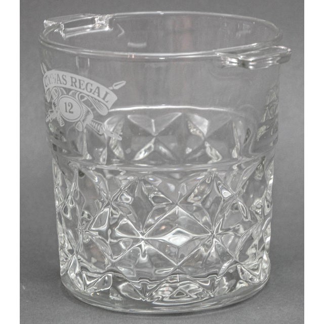 Late 20th Century Vintage Heavy Cut Glass Ice Bucket Chivas Regal France 1980s For Sale - Image 5 of 12