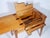 Vintage Original Mid-Century Modern All Wood Maple Finish Sewing Machine Cabinet With Flip-Down Top & Pull Out Drawer For Sale - Image 10 of 14