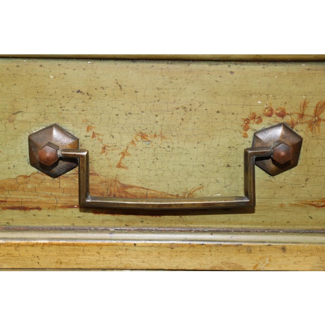 French Pair of Chinoiserie Maison Jansen Attributed French Directoire Commodes For Sale - Image 3 of 10