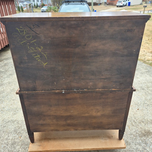 Mid 20th Century Henredon French Regency Gentleman’s Chest Tall Highboy Dresser For Sale - Image 13 of 15