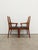 Pair of authentic vintage mid century modern teak armchairs / dining chairs. By Nathan. Maker's label on bottoms. This set...