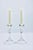 Vintage Dutch Tulip Crystal Candlesticks- a Pair For Sale - Image 10 of 12