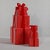 Stacked Presents Holiday Resin Figurine, Red, 8.5" For Sale - Image 4 of 6