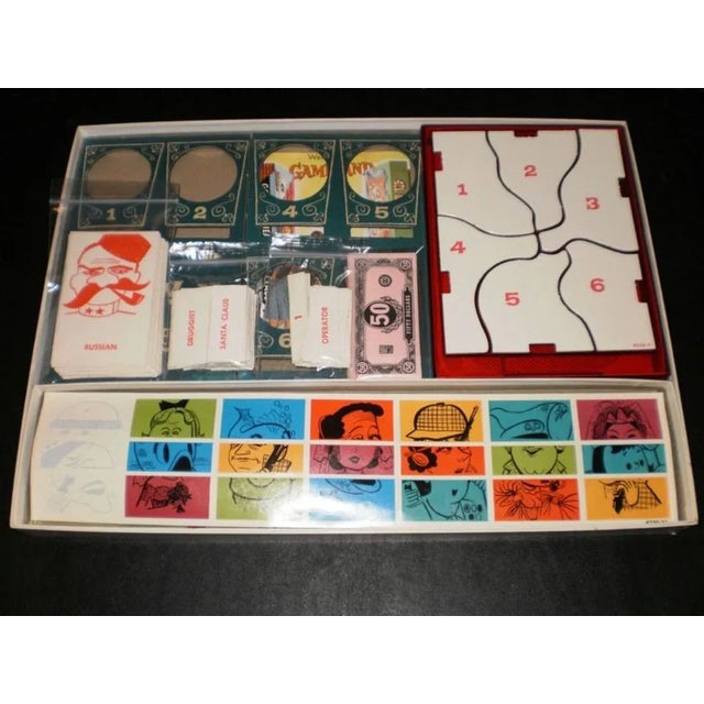 Mid-Century Modern 1962 Make a Face Board Game by Milton Bradley For Sale - Image 3 of 13