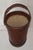 Art Deco Cowhide Leather Wastepaper Basket, 1930s For Sale - Image 3 of 5