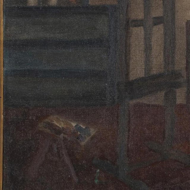 Modern Henrique Do Vale, Room, 1970s, Oil on Canvas For Sale - Image 3 of 6