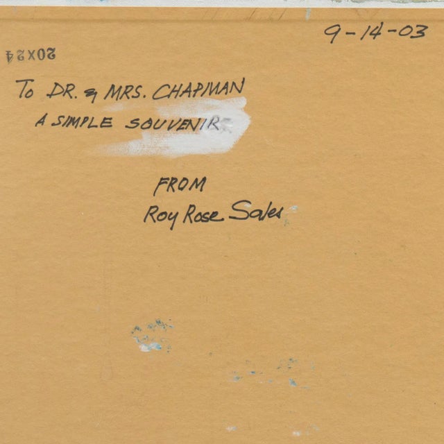 Blue 'After the Storm' by Roy Rose Sales, 2003, Turbulent Seascape For Sale - Image 8 of 9