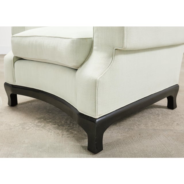 Pair of A. Rudin 619 Modern Ebonized Ming Style Lounge Chairs For Sale - Image 13 of 18