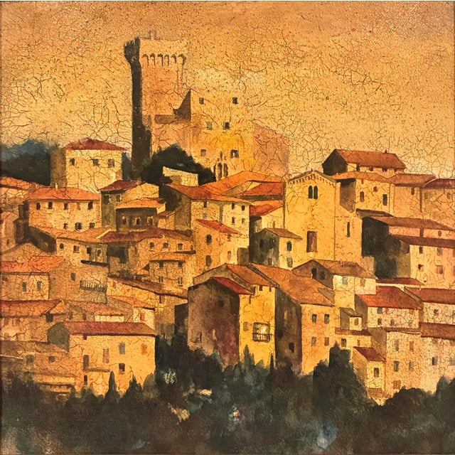 A beautifully presented architectural landscape from the Roma Moulding Wall Décor Collection, depicting a picturesque...