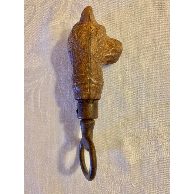 1940s Vintage Syroco Wood Resin Scottish Terrier Head Figural Bottle Opener For Sale - Image 5 of 10