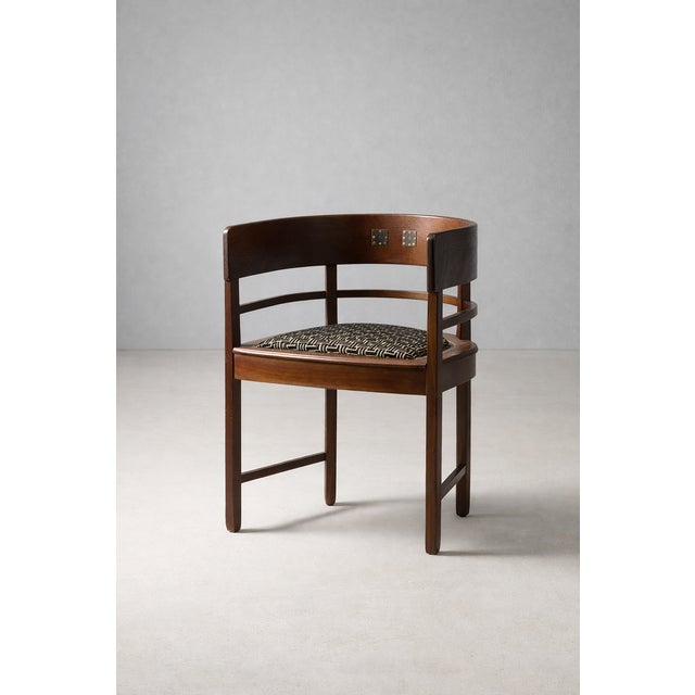 Central European Armchair with Inlaid Backrest, 1890s For Sale - Image 11 of 11