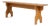 Art Deco Bench in Wood, France, 1940s For Sale