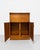 Mid Century Modern Teak Bar Cabinet | Mirrored Home Bar With Drop-Down Serving Surface, C. 1960’s For Sale In New York - Image 6 of 14