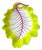 Vintage Williamsburg Global Views Majolica Radicchio-Inspired Cabbage Leaf Platter in Chartreuse & Violet For Sale