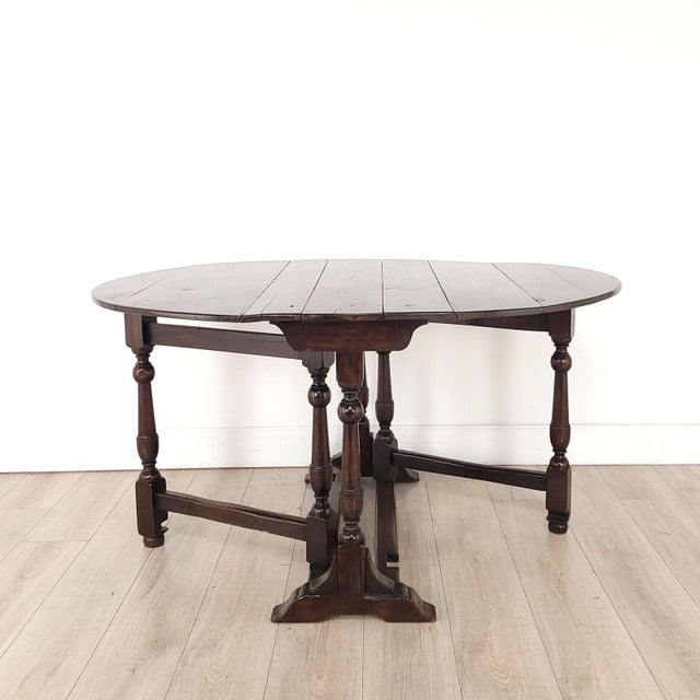 Early 19th Century Early 19th Century English Oak Dropleaf Table For Sale - Image 5 of 12