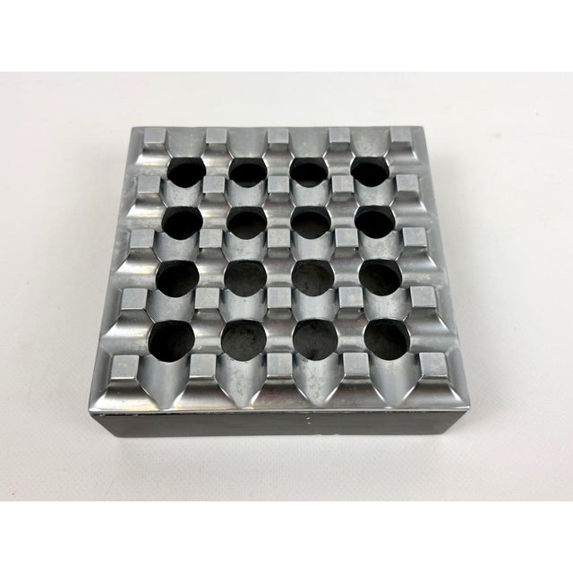 Silver Mid-Century Modern Swedish Ultima 15 Ashtray by Holger Bäckström & Bo Ljungberg for Diverse Ting, 1960s For Sale - Image 8 of 9