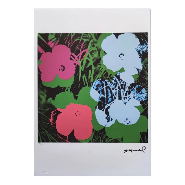 Andy Warhol, Flowers, Lithograph, 1980s For Sale