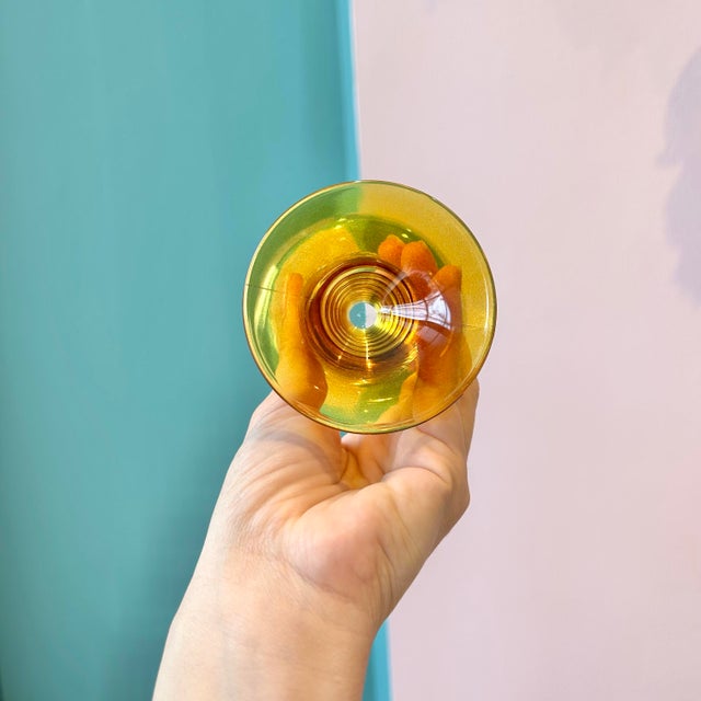 1970s 1970s Mid Century Modern Roemer Style Wine Glass Goblets - Set of 6 For Sale - Image 5 of 6