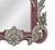 Late 19th Century Vintage Rococo Style Silver-Plated Plum Red Framed Wall Mirror. For Sale - Image 5 of 12
