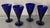 Antique Early 19th Century English George III Blue Cobalt Wine Glasses - Set of 4 For Sale - Image 13 of 18