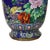 Metal Pair 25" Antique Large Chinese Figural & Floral Cloisonne Enameled Urns C1920 For Sale - Image 7 of 14