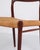 Model 75 Dining Chairs in Teak and Paper Wicker by Niels O. Møller for J.L. Møllers, 1960s, Set of 5 For Sale - Image 6 of 12