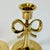 1950s Vintage Chippendale Hollywood Regency Brass Bow Candlestick Holders - A Pair. For Sale - Image 4 of 12