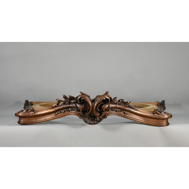 Large Louis XV French Bed Canopy in Walnut For Sale - Image 16 of 17
