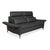 Two-Seater and Three-Seater Leather Sofa in Grey with Manual Function from Himolla Weilheim, Set of 2 For Sale - Image 6 of 18