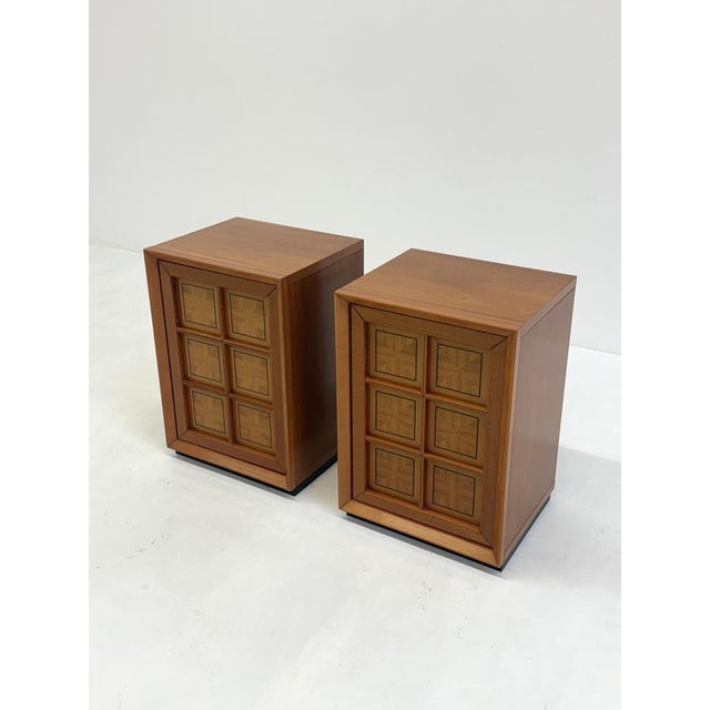 Brutalist Italian Cabinets by Caccia Alla Volpe for Linea Arredo, Set of 2 For Sale - Image 13 of 18