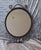 Vintage Round Wall Mirror with Black Wrought Iron Frame, 1970s, in Good conditions. Designed 1970 to 1979