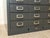 Mid 20th Century Industrial Steel Flat File Cabinet With 27 Label-Pull Drawers For Sale - Image 10 of 12