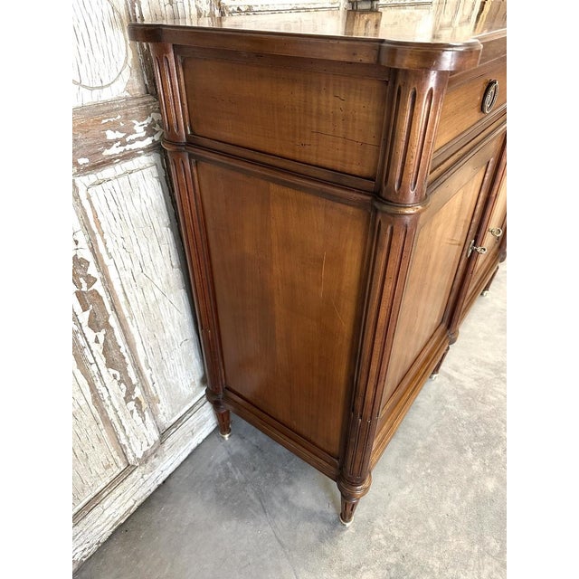 Louis XVI Style Cherrywood Sideboard, 1960s For Sale - Image 4 of 11