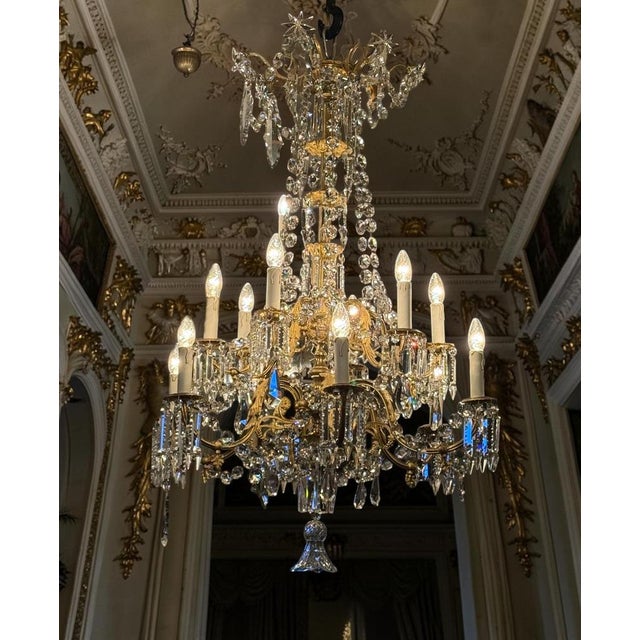 Antique French Chandelier, 1870 For Sale - Image 14 of 14