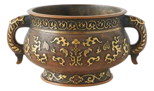 Large Gilt Bronze Censer