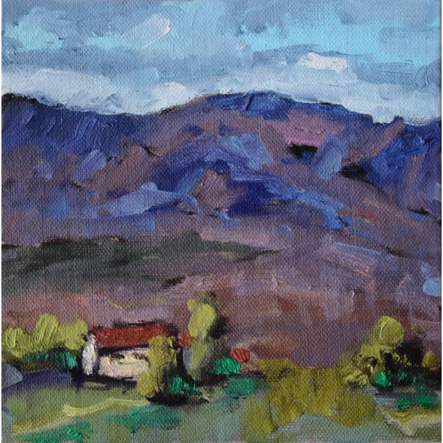 "Nevada Hills" Contemporary Impressionist Style Landscape Oil Painting For Sale