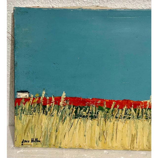 Jean Helleu, French Semi Abstract Expressionist Color Field Impasto Oil Painting Jean Helleu, c.1950's For Sale - Image 4 of 18